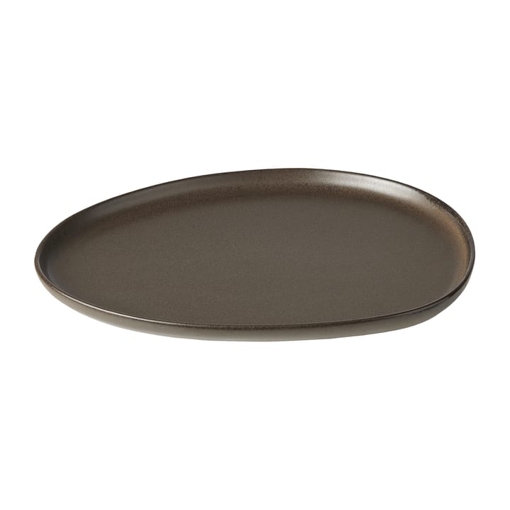 Piatto fondo Raw Organic 24x21 cm, Metallic Brown Aida