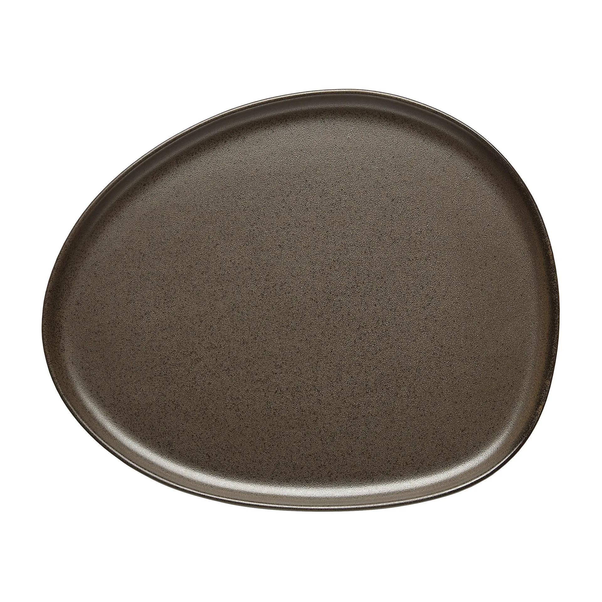 Piatto fondo Raw Organic 24x21 cm, Metallic Brown Aida