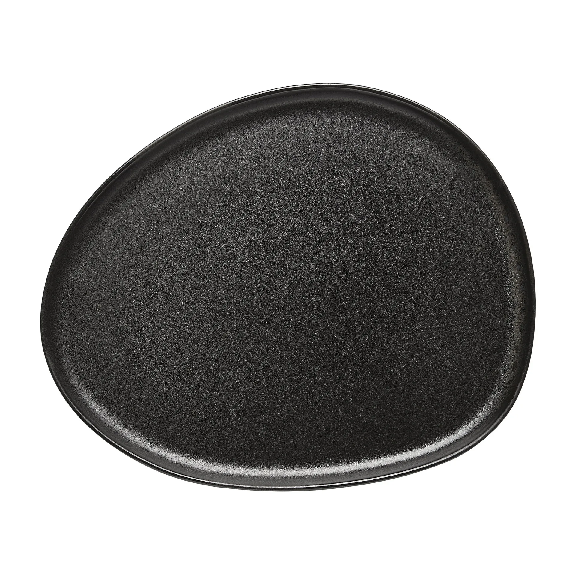 Piatto fondo Raw Organic 24x21 cm, Titanium Black Aida