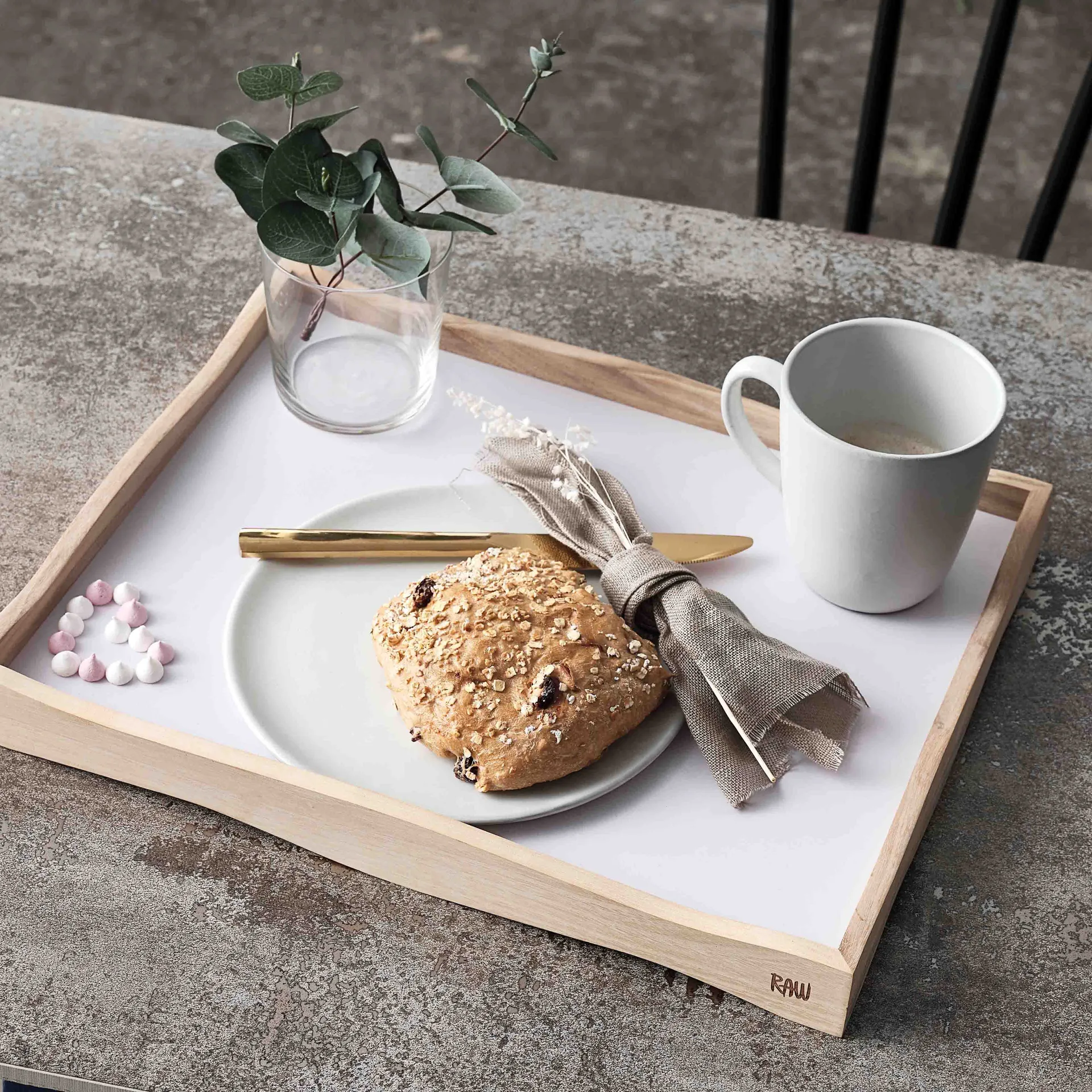 Piatto Raw Ø 20 cm, Arctic white Aida