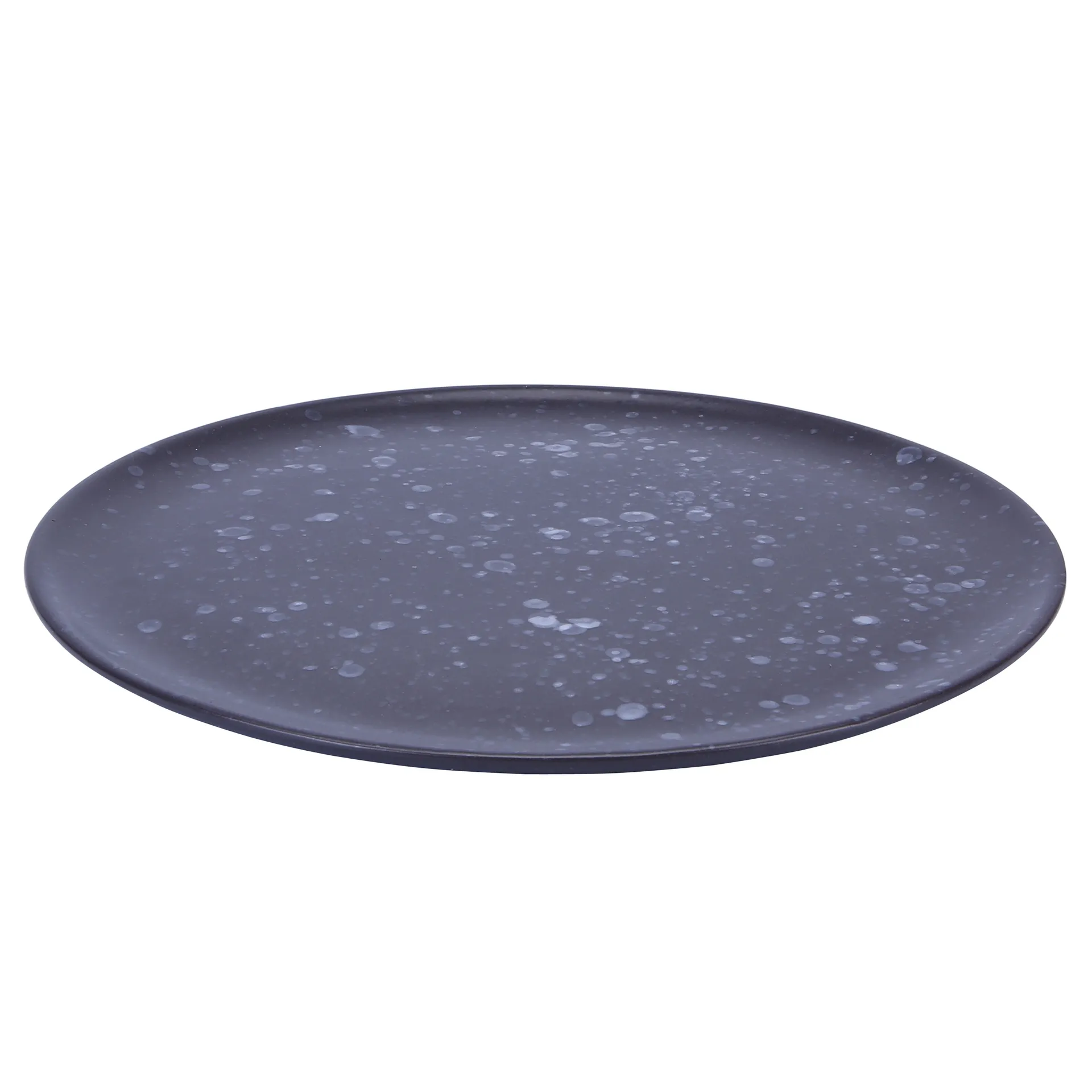 Piatto Raw Ø 28 cm, nero a pois Aida