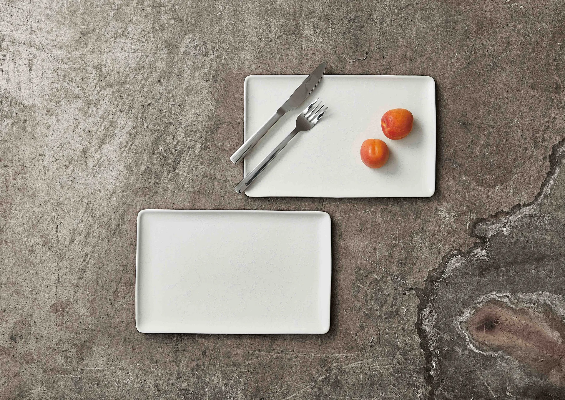 Piatto Raw 31,5x20 cm, Arctic white Aida