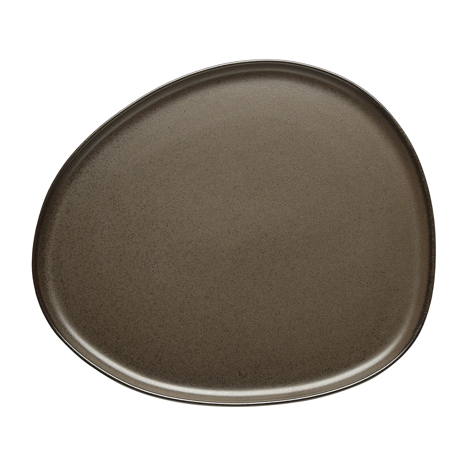 Piatto Raw Organic 29x25 cm, Metallic Brown Aida