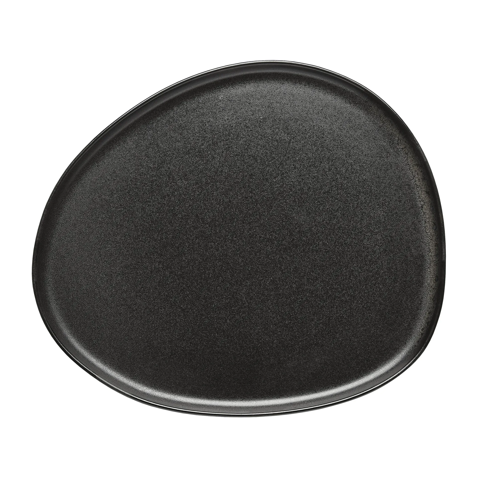 Piatto Raw Organic 29x25 cm, Titanium Black Aida