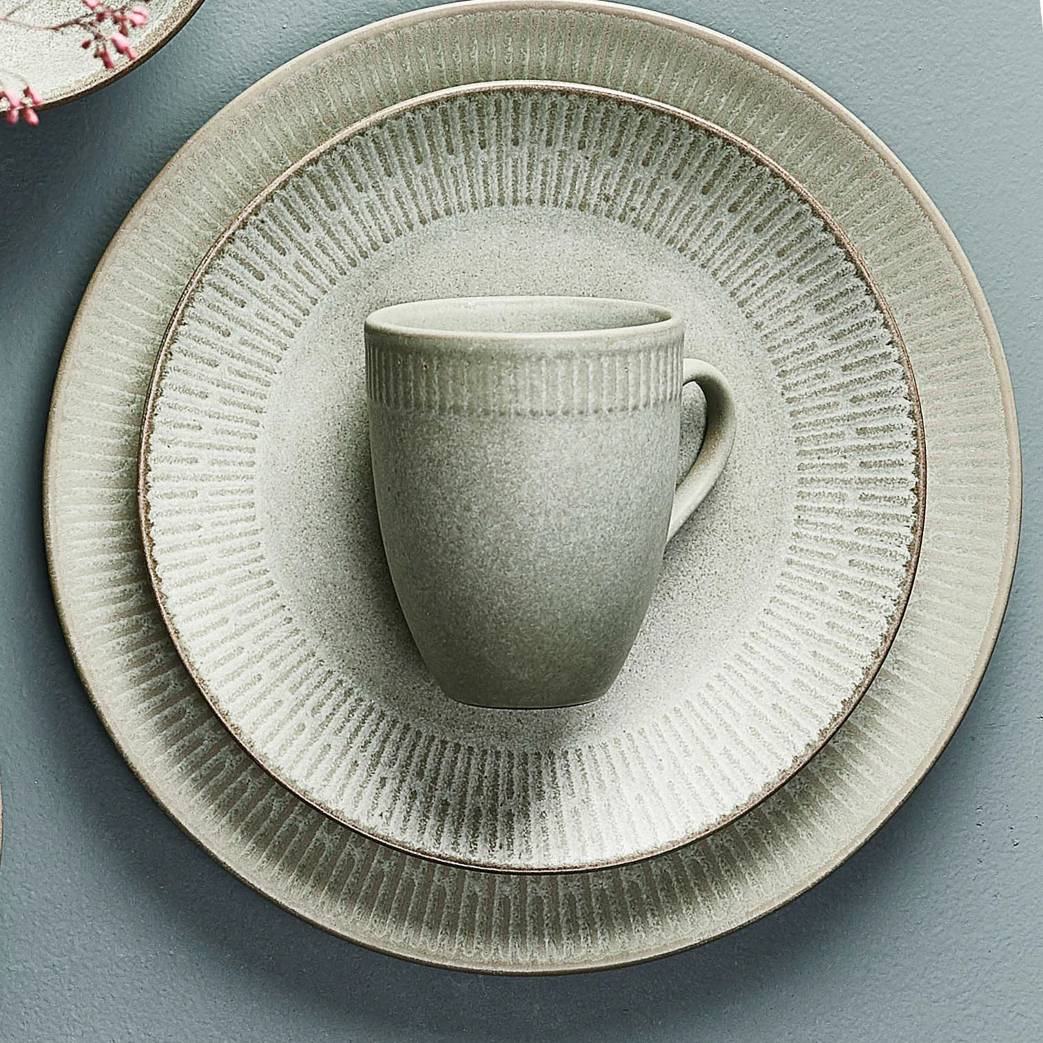 Piatto Relief 22 cm, verde Aida