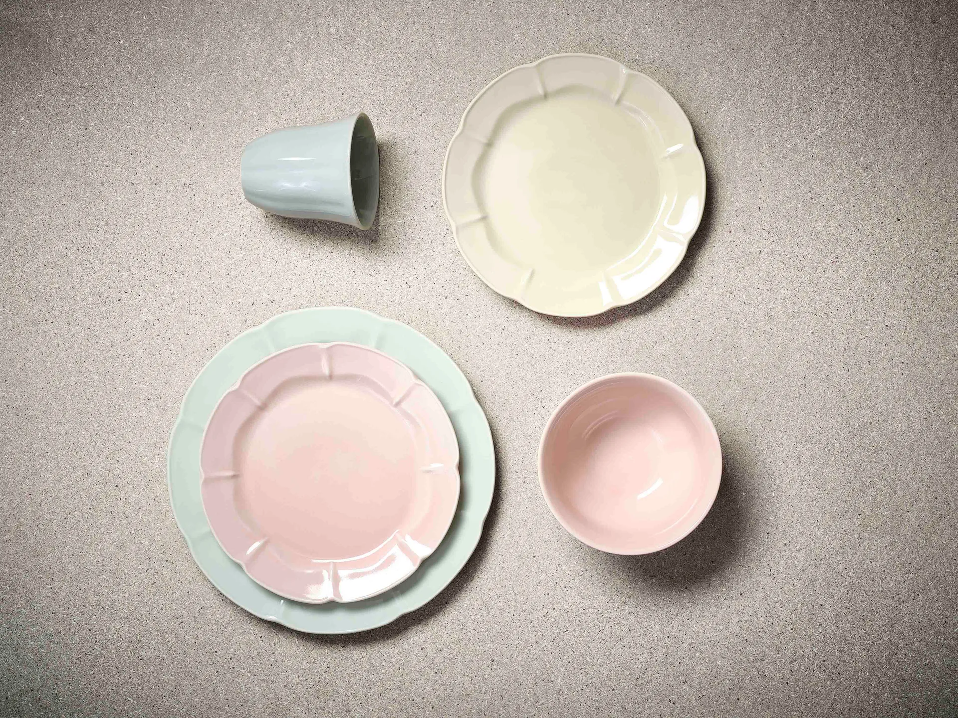 Piatto Søholm Solvej 26,5 cm, Minty green Aida