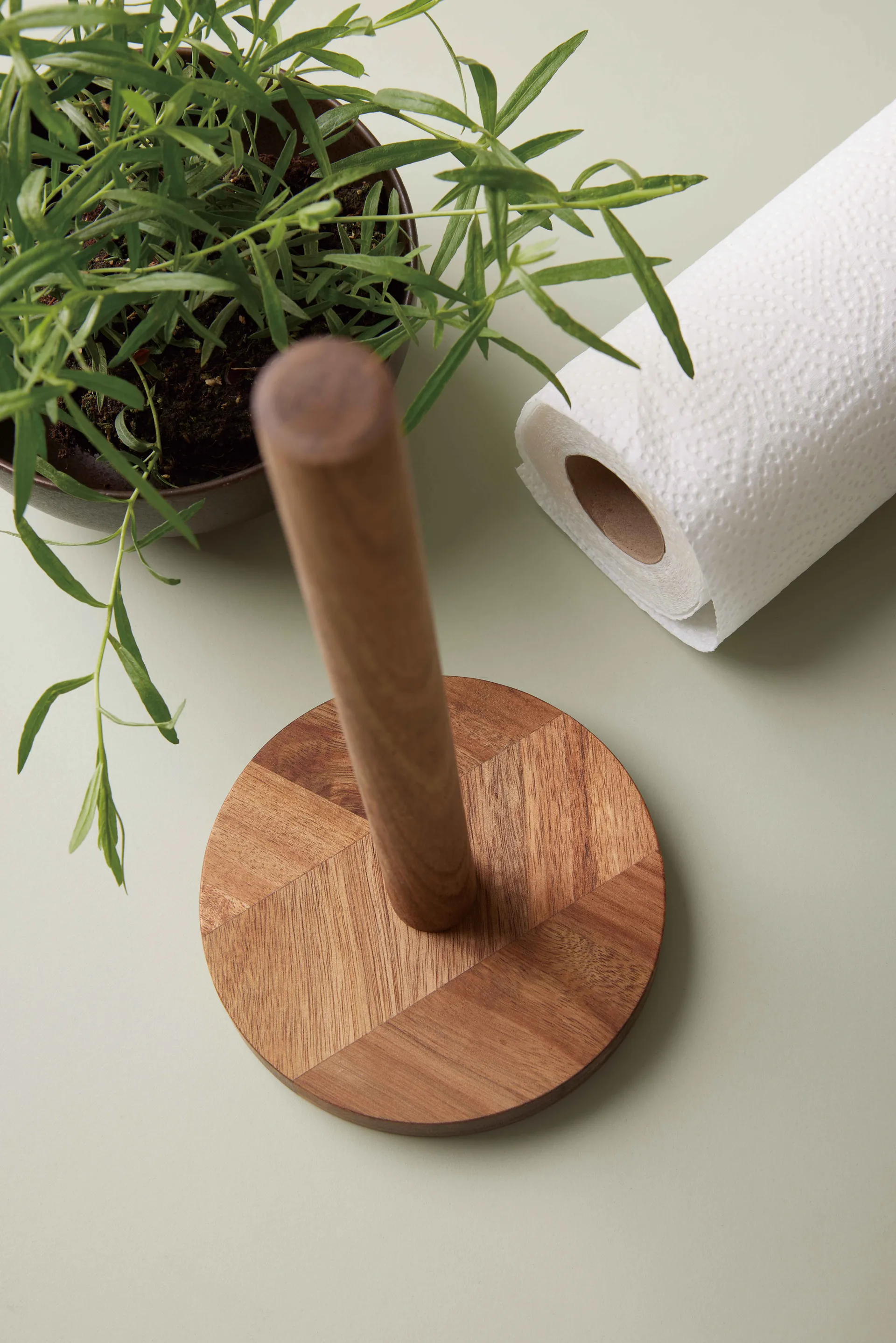 Portarotolo da cucina in legno di acacia, 30,5 cm Aida