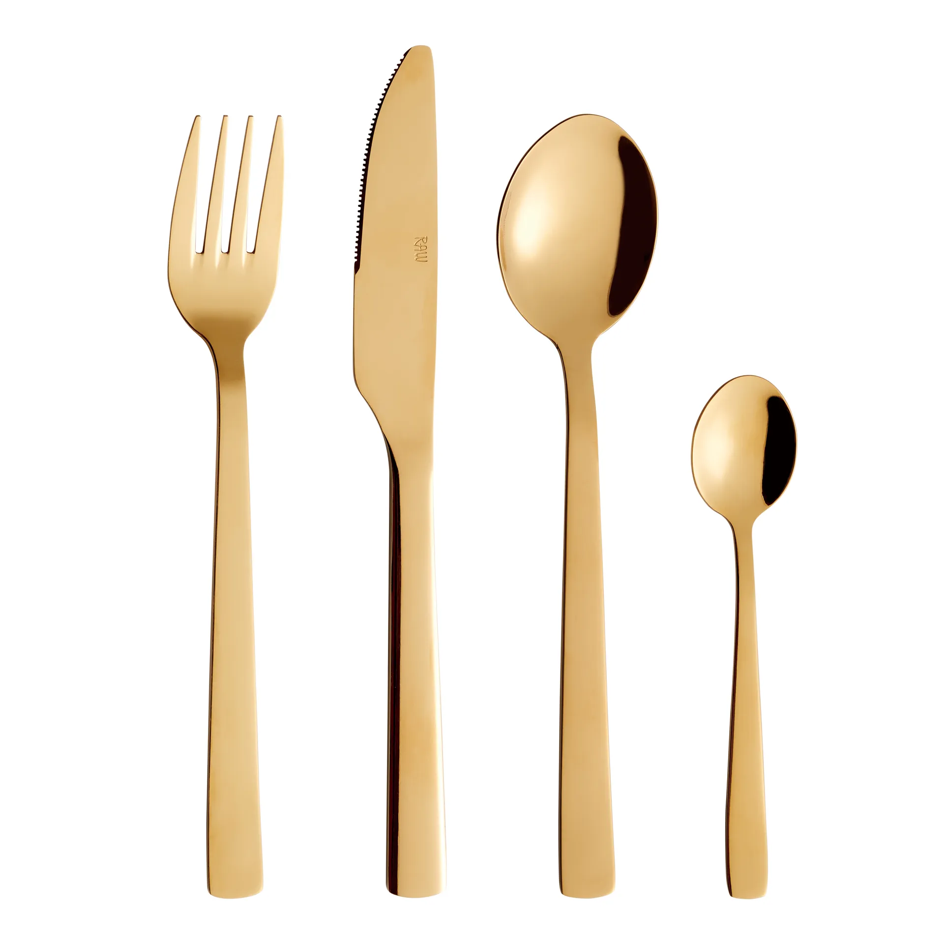 Posate Raw 24 pezzi, Oro Aida