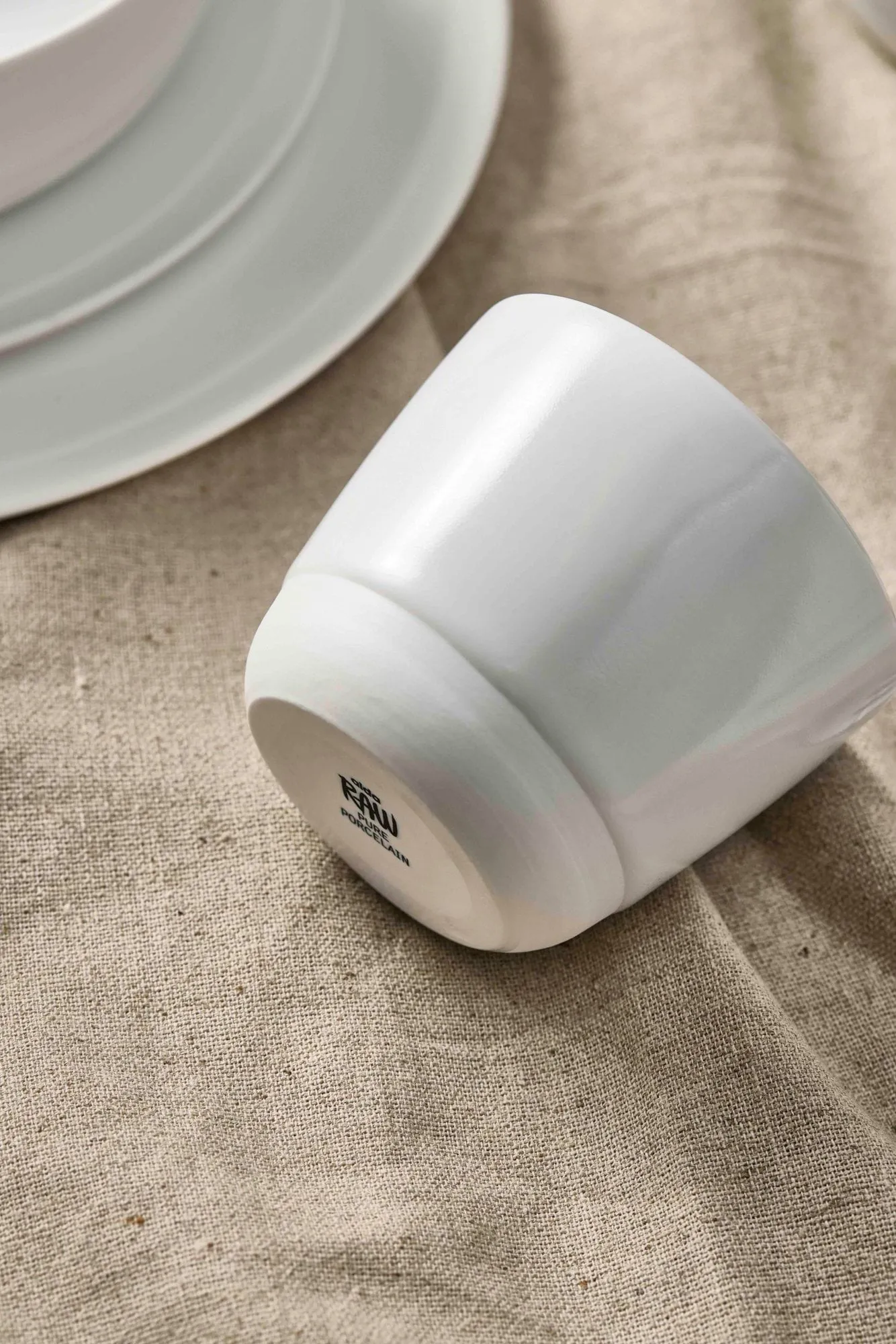Raw tazza, Pure Porcelain, senza manici Aida