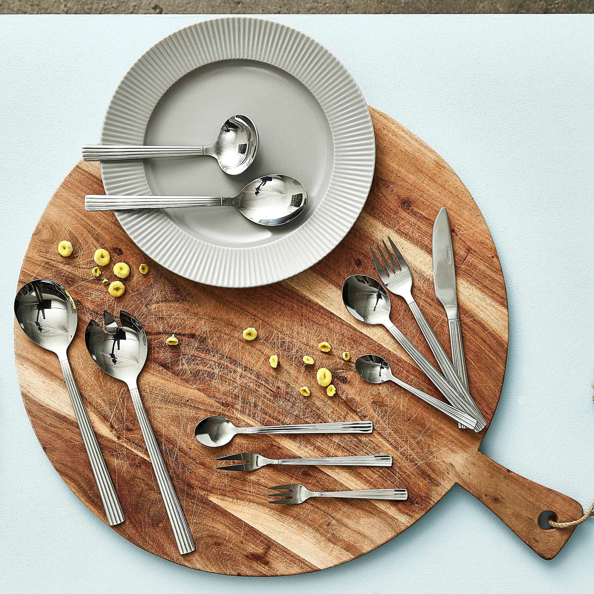 Set da insalata Groovy set 2 pezzi, acciaio inossidabile Aida