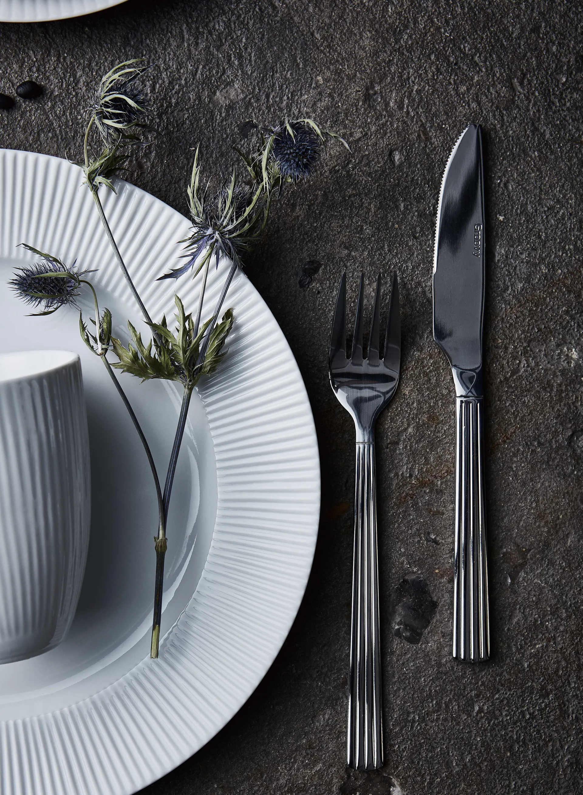 Set di posate Groovy, 48 pezzi Aida