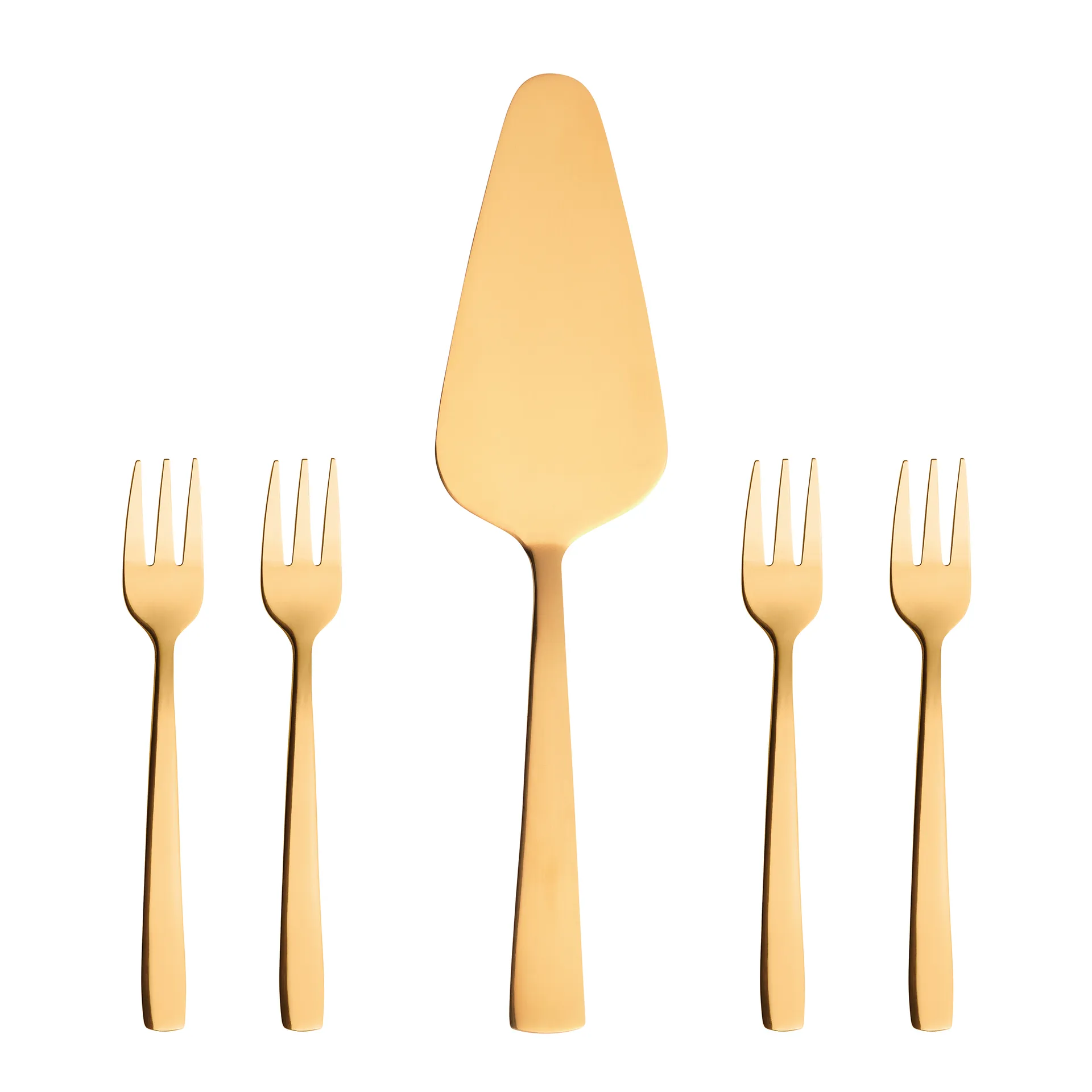 Set per torta 5 pezzi Raw, oro Aida