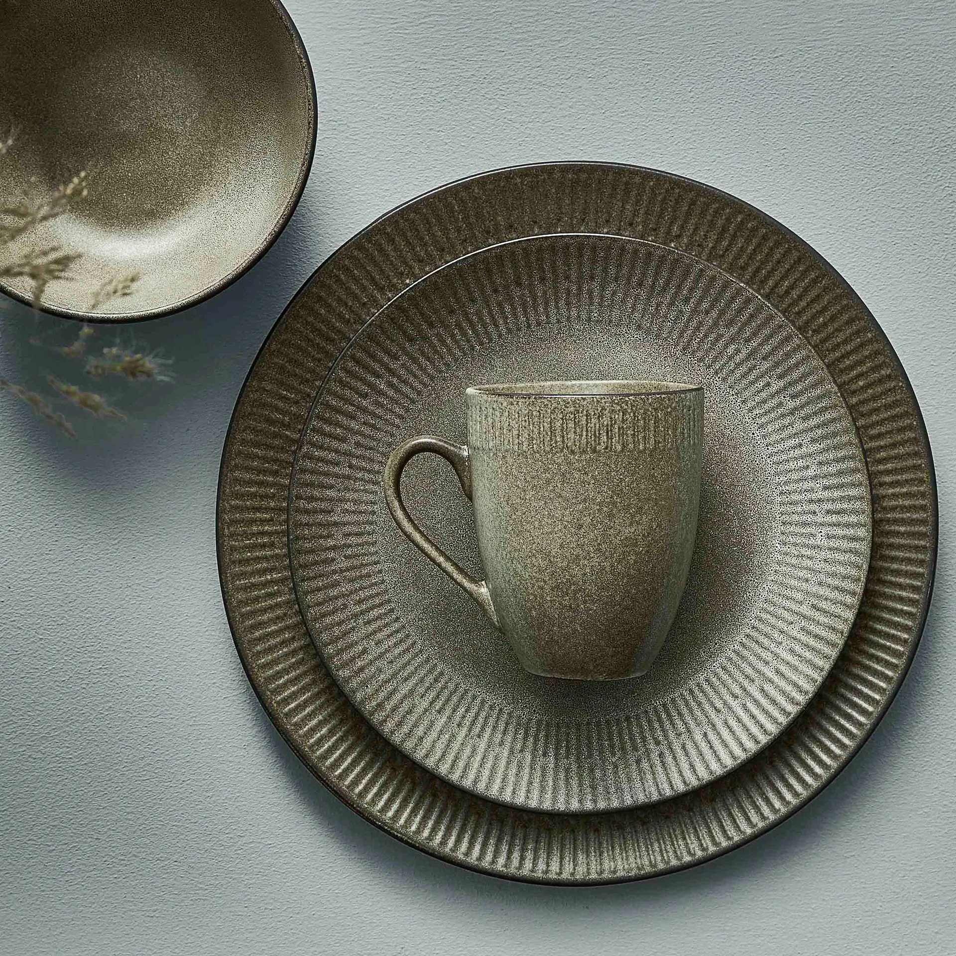 Tazza 30 cl Relief, grigio Aida