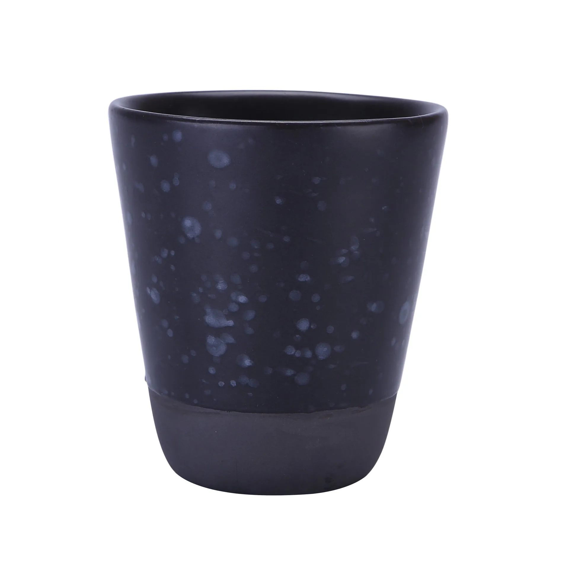 Tazza doppia parete Raw 25 cl, nero a pois Aida