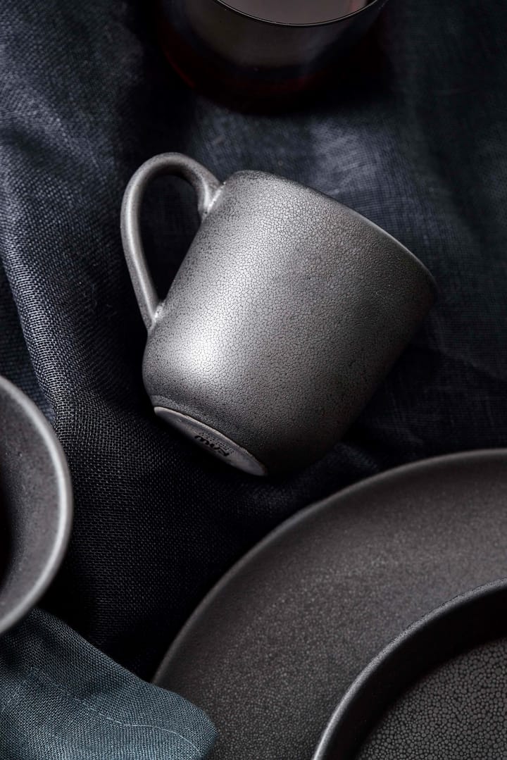 Tazza Raw con manico 20 cl, Titanium black Aida
