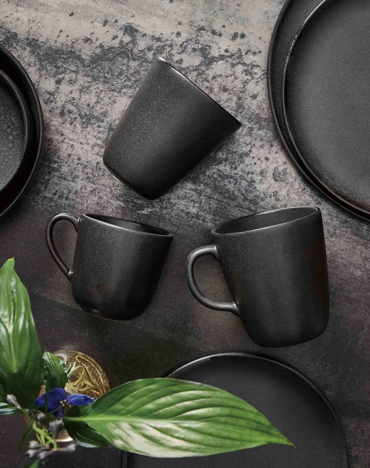 Tazza Raw con manico 20 cl, Titanium black Aida