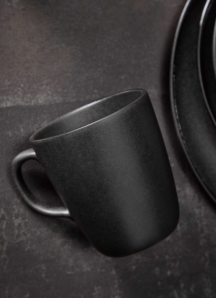 Tazza Raw con manico 35 cl, Titanium black Aida