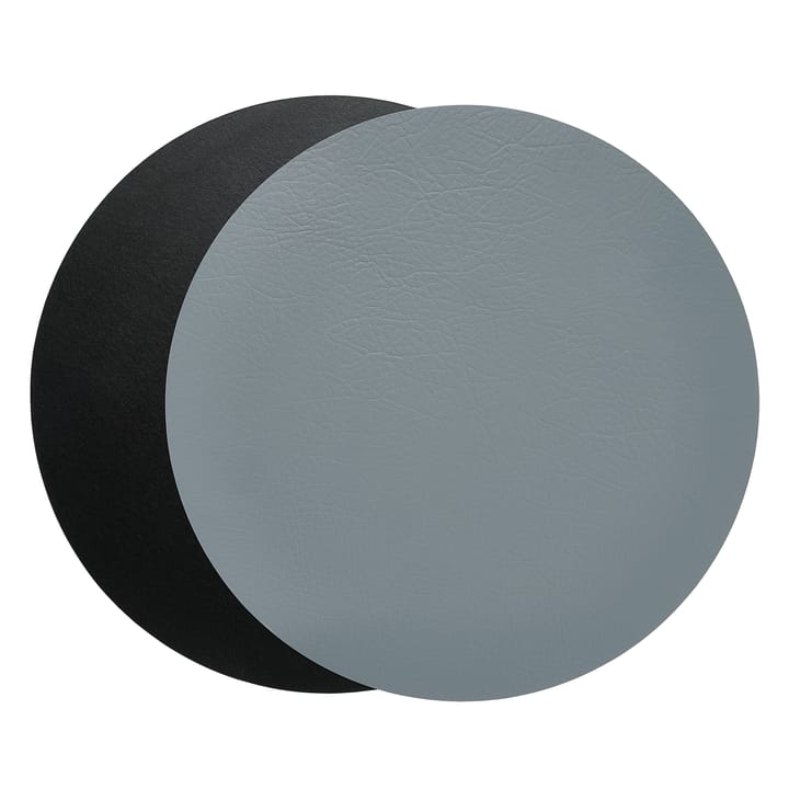 Tovaglietta Quadro Ø 38 cm 1 pz - Nero-grigio - Aida