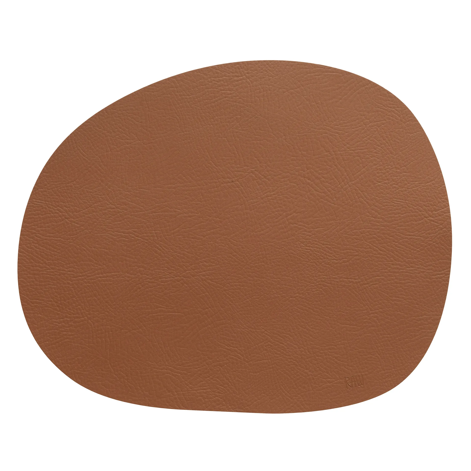 Tovaglietta Raw pelle, Cinnamon brown buffalo Aida