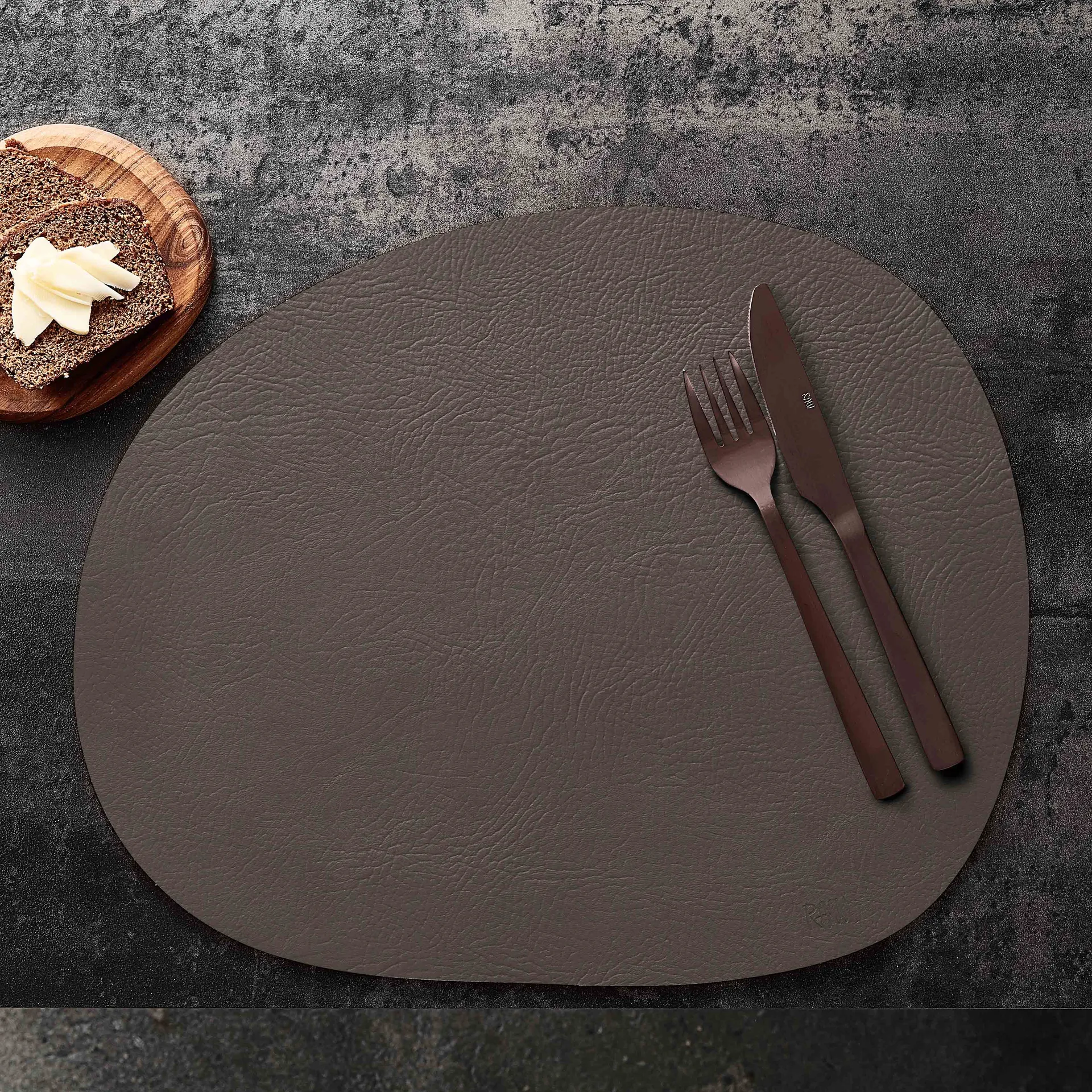 Tovaglietta Raw pelle, Clay buffalo Aida