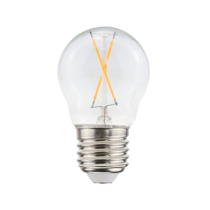 Lampadina a bulbo Airam Filament LED - trasparente, non dimmerabile, E27 a doppio filamento, 1 W - Airam
