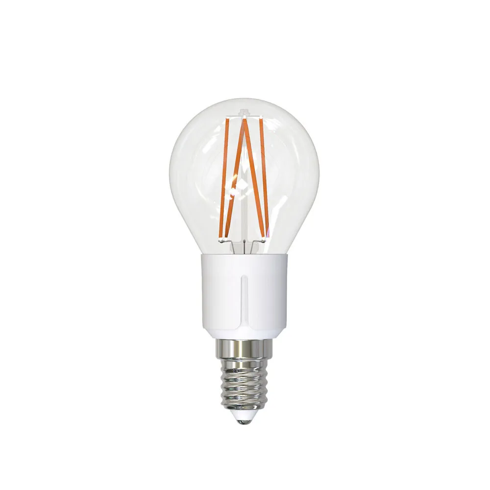 Lampadina a globo LED Airam Smarta Hem Filament, trasparente E14, 5 W Airam
