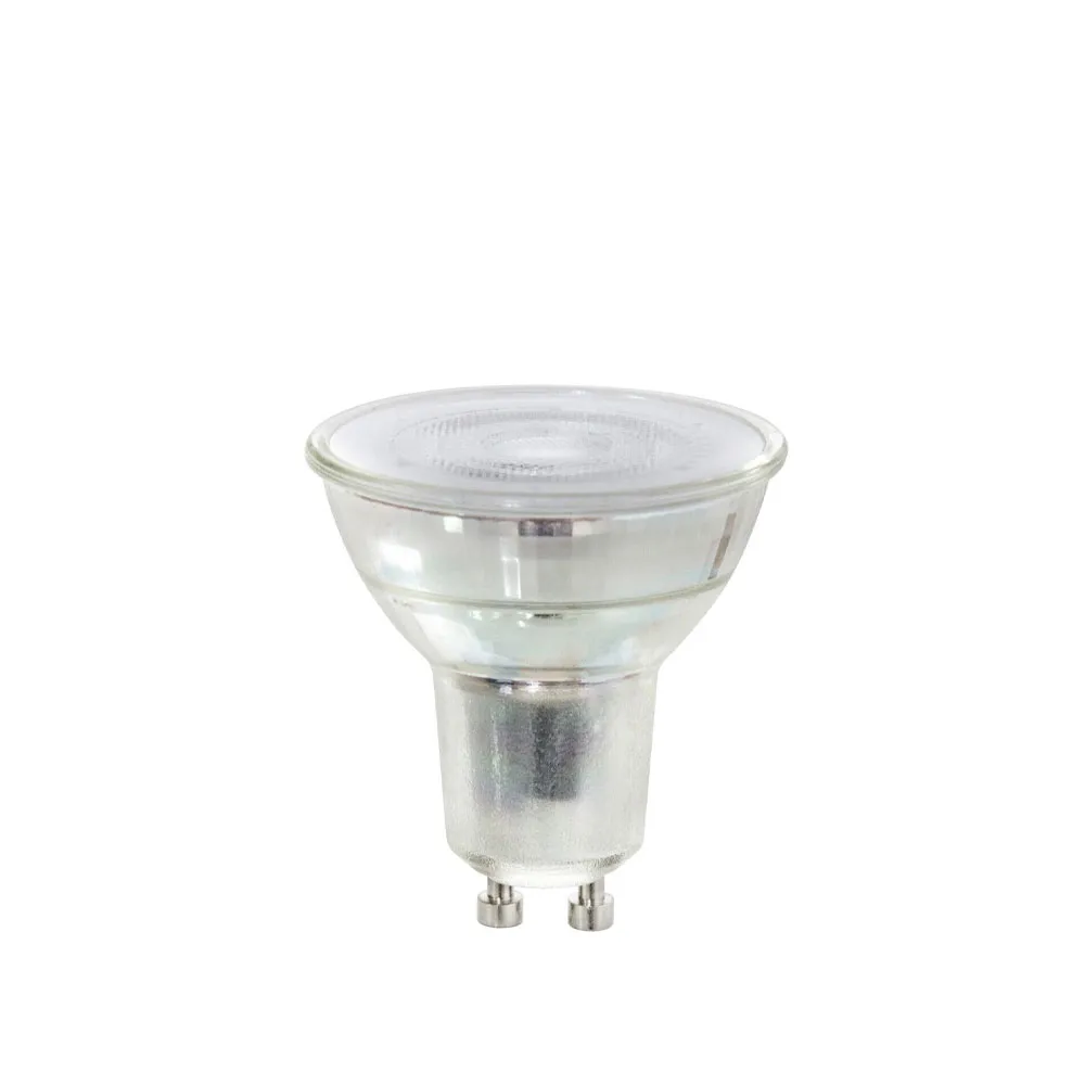 Lampadina LED Airam, dimmerabile con 3 livelli di luminosità, trasparente, con funzione di memoria, corpo in vetro, par16 40° gu10, 5 W Airam
