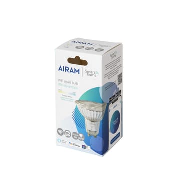 Lampadina LED Airam Smarta Hem - trasparente, par16, 36°, corpo in vetro gu10, 5 W - Airam