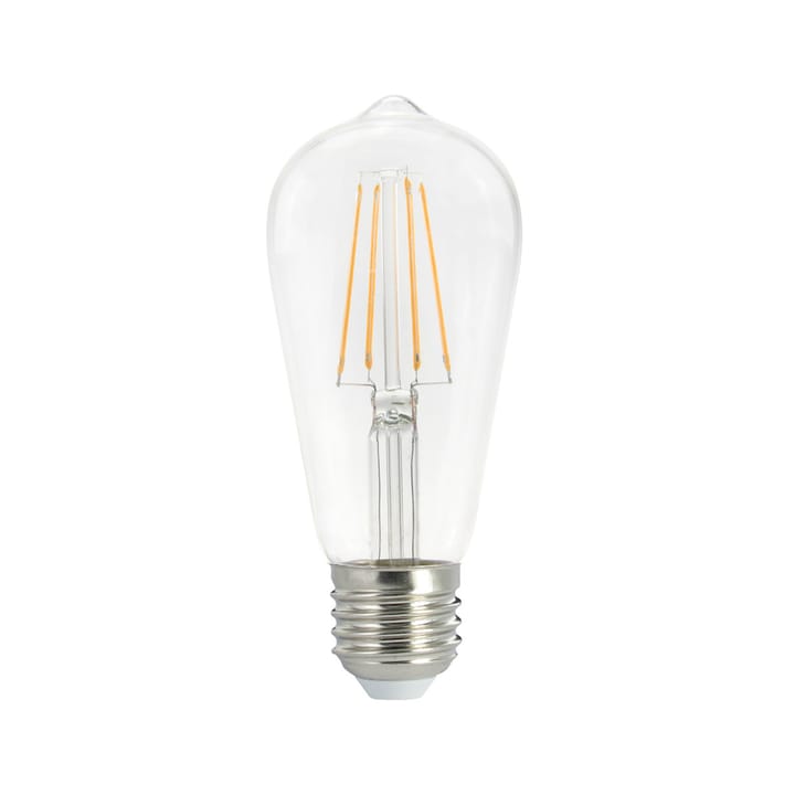 Lampadina LED Edison Airam Filament - trasparente, dimmerabile, E27 a 4 filamenti, 5 W - Airam