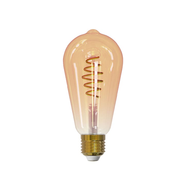 Lampadina LED Edison Ariam Smarta Hem Filament - ambra, st64, spirale E27, 6 W - Airam