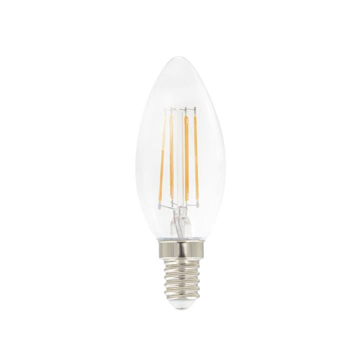 Punto luce Airam Filament con lampadina LED a candela - trasparente, con memoria, t14 E14, 5 W - Airam