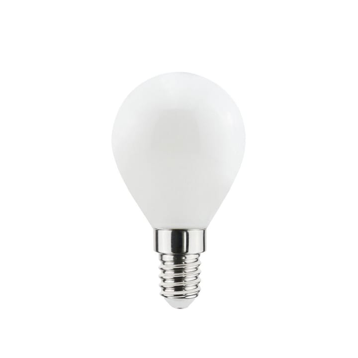 Punto luce Airam FIlament con lampadina LED a sfera E14 - opale, p45, dimmerabile - Airam