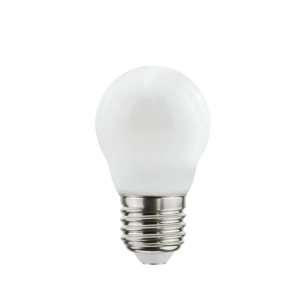 Punto luce Airam FIlament con lampadina LED a sfera E27, Opale, p45, dimmerabile e27, 5 w Airam