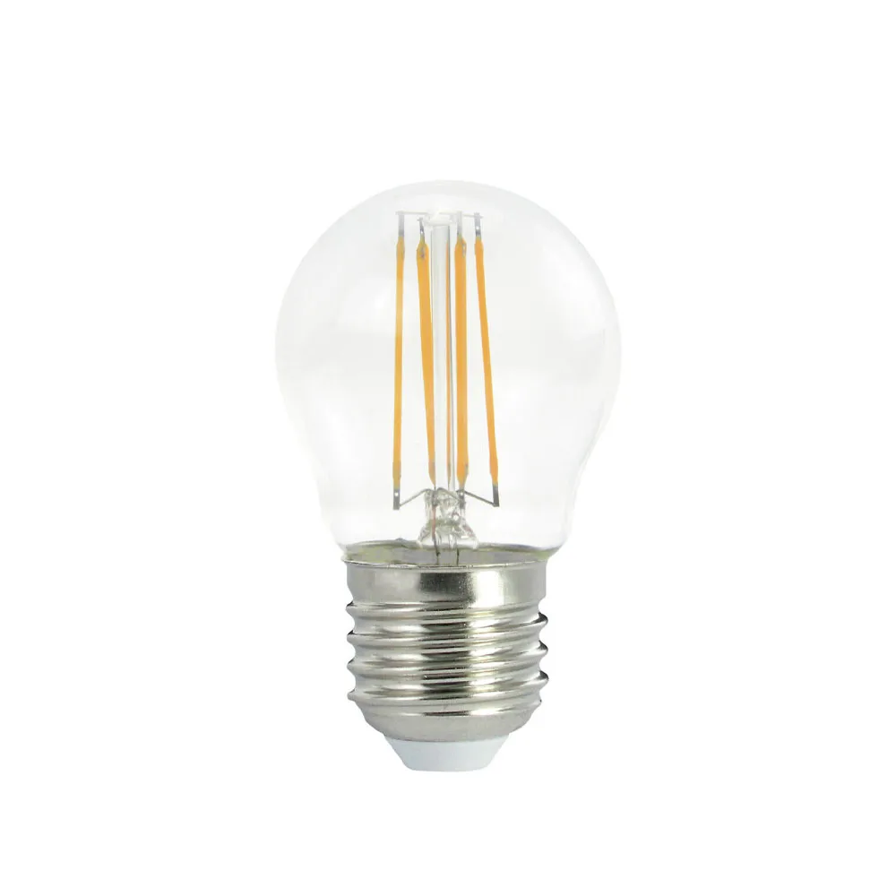 Punto luce Airam FIlament con lampadina LED a sfera E27, trasparente, con memoria, t27 E14, 5 W Airam