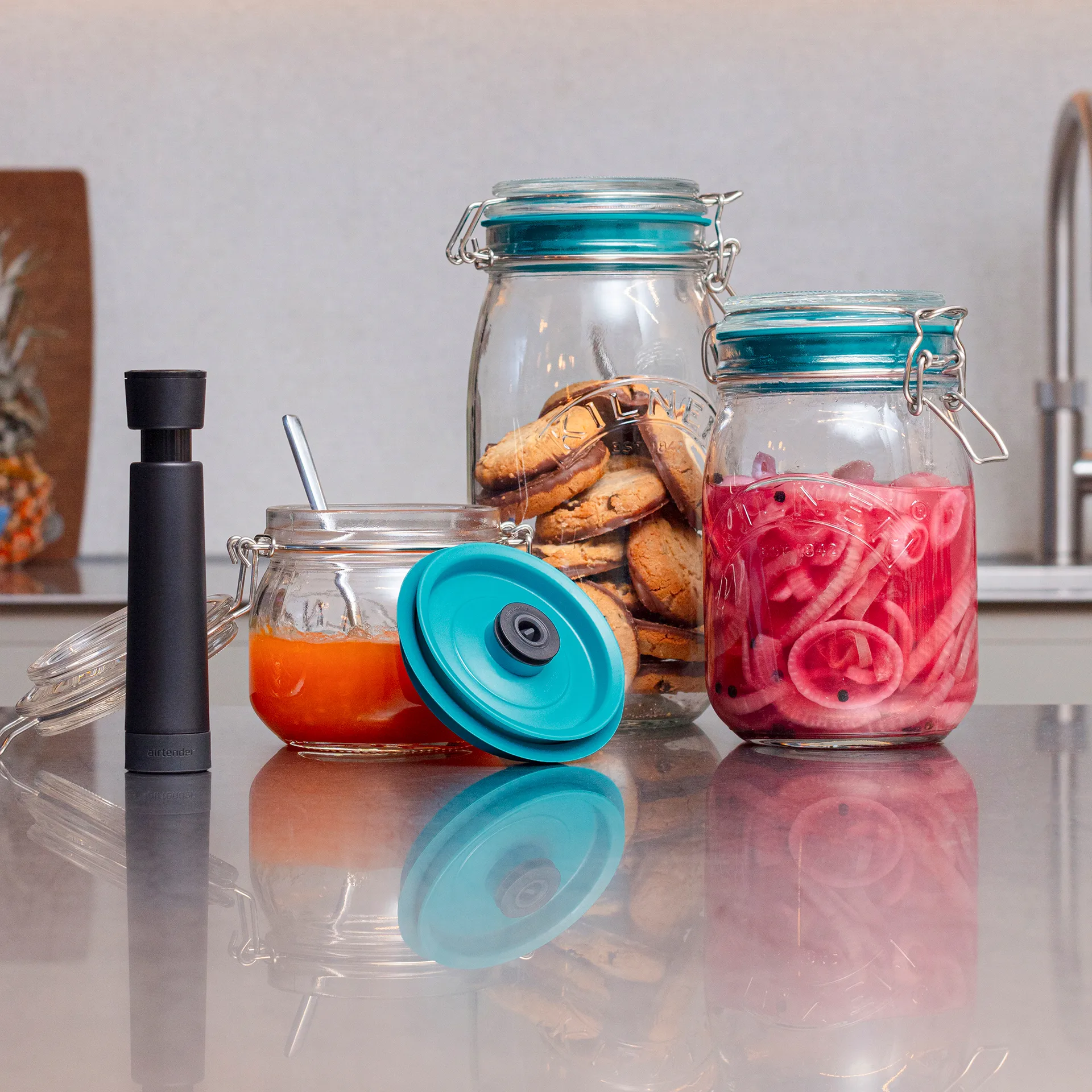 Contenitori sottovuoto Airtender confezione da 3, 1,5 L Airtender