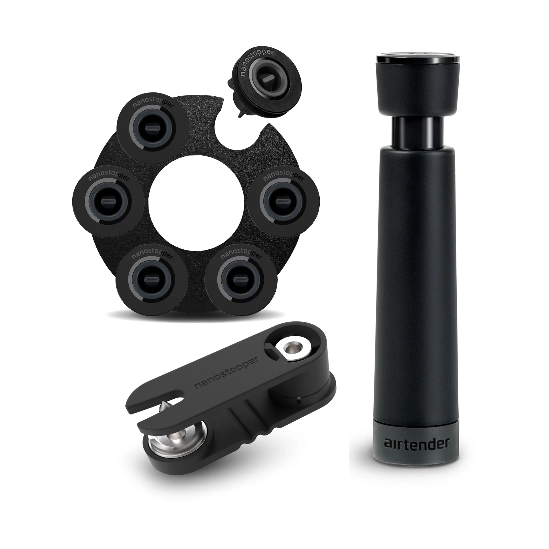 Set regalo per vino con sigillatore sottovuoto Airtender, 9 pezzi Airtender