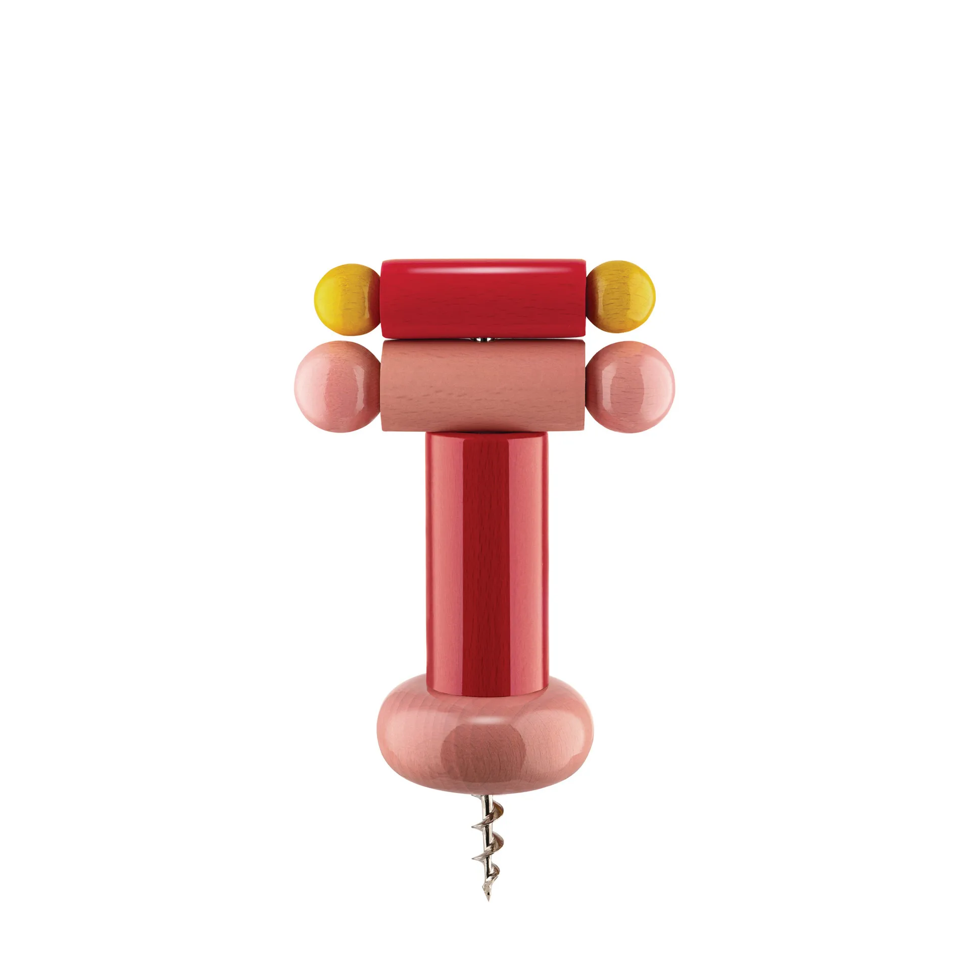 Apribottiglie cavatappi Twergi, Rosso Alessi