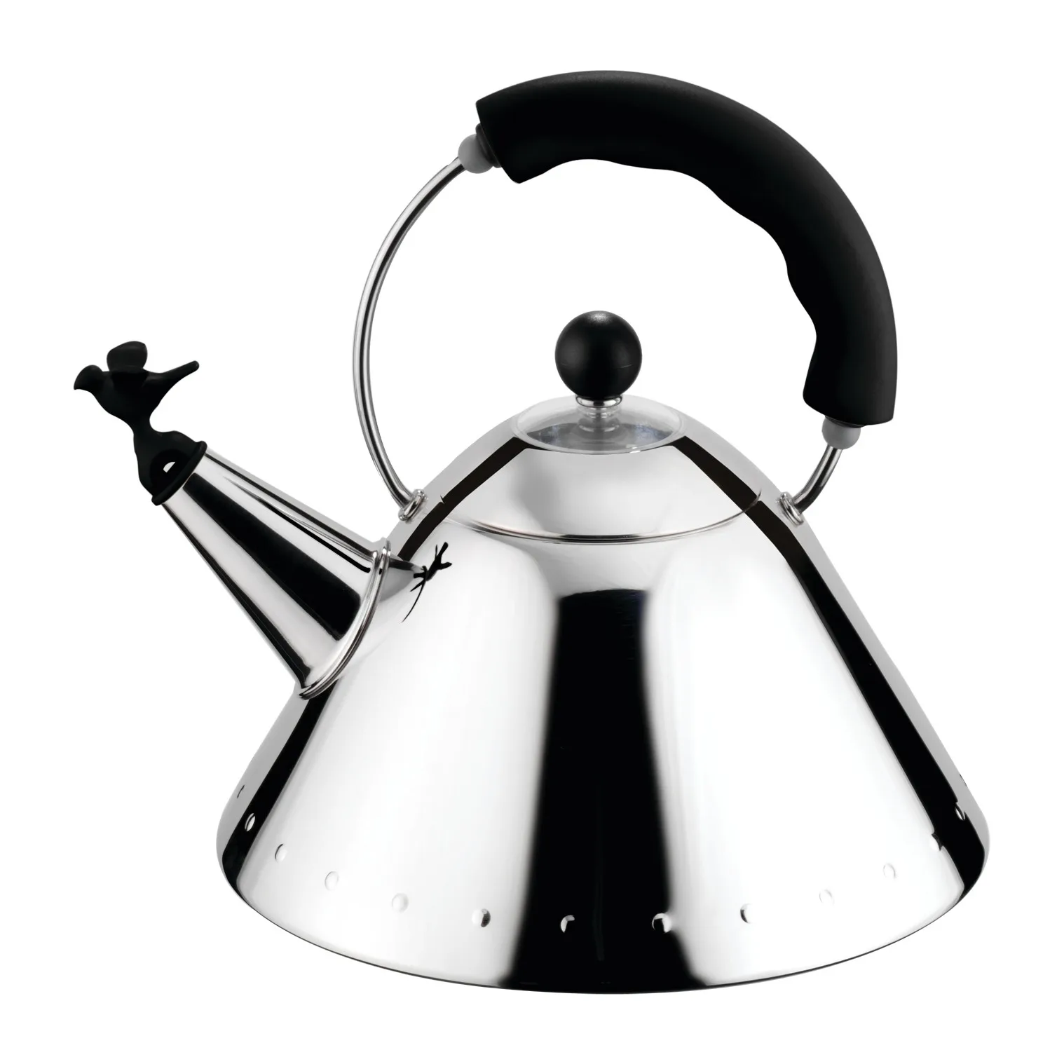 Bollitore Alessi 9093, Nero-uccello Alessi