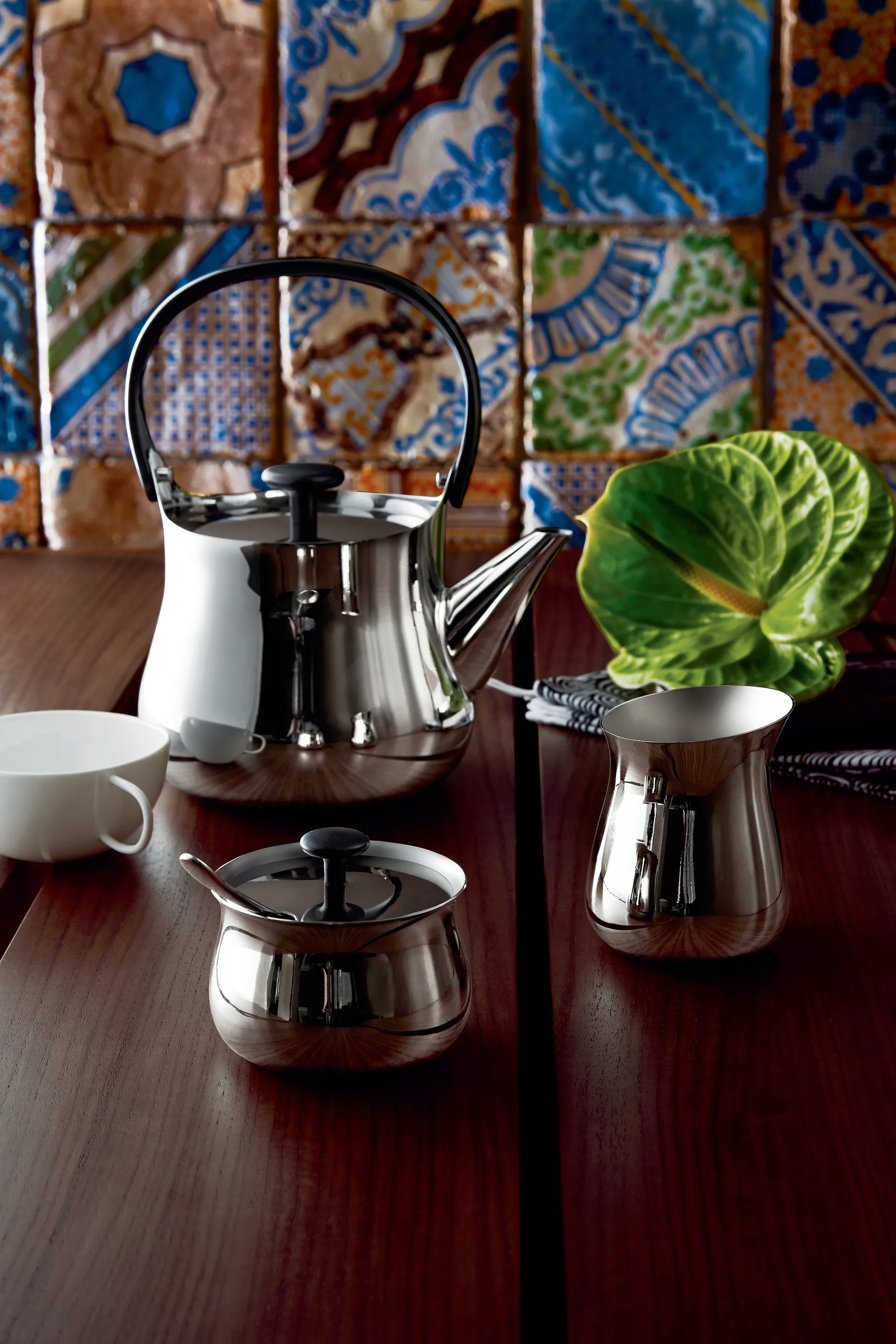 Bollitore Cha, Acciaio inossidabile Alessi