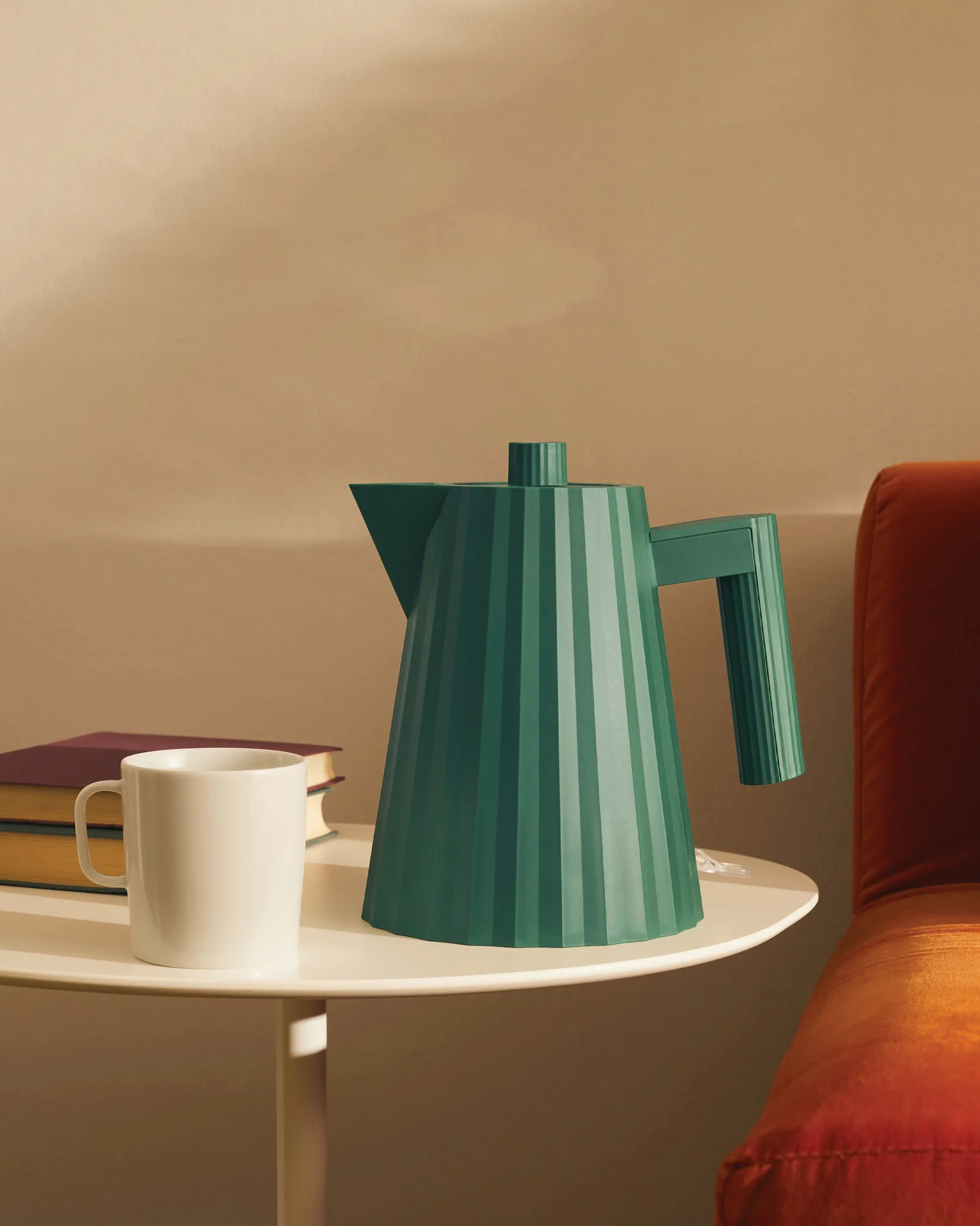 Bollitore plissé 1 l, Bianco Alessi