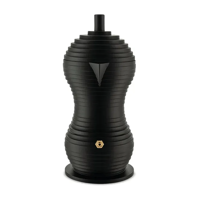 Caffettiera Pulcina, nera, 30 cl, 6 tazze Alessi