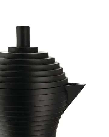 Caffettiera Pulcina, nera - 30 cl, 6 tazze - Alessi