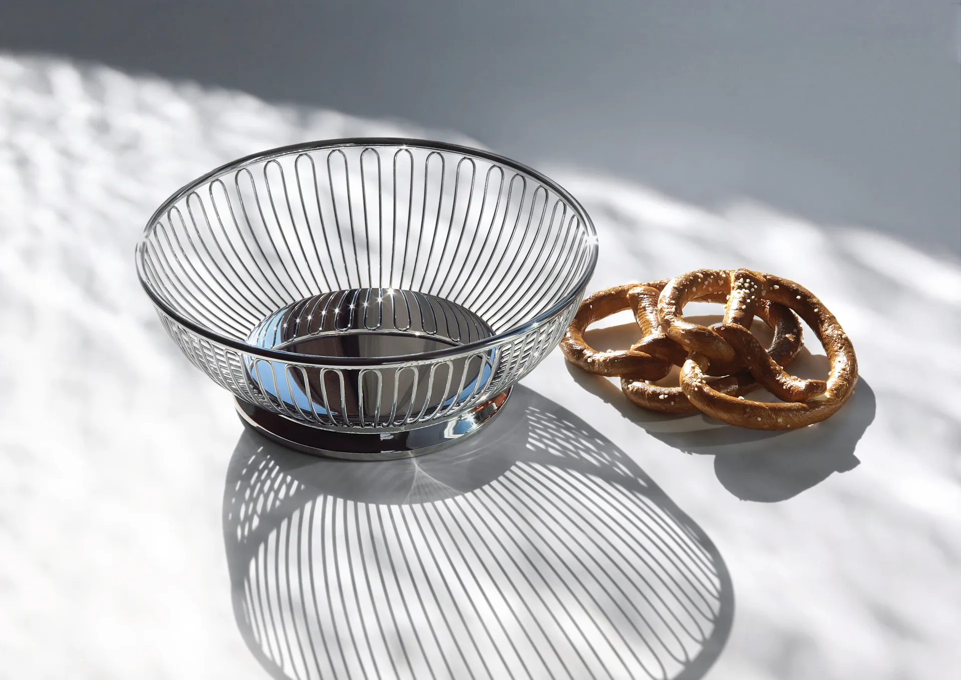 Cestino in fil di ferro Alessi Ø24.5 cm, Acciaio inossidabile Alessi