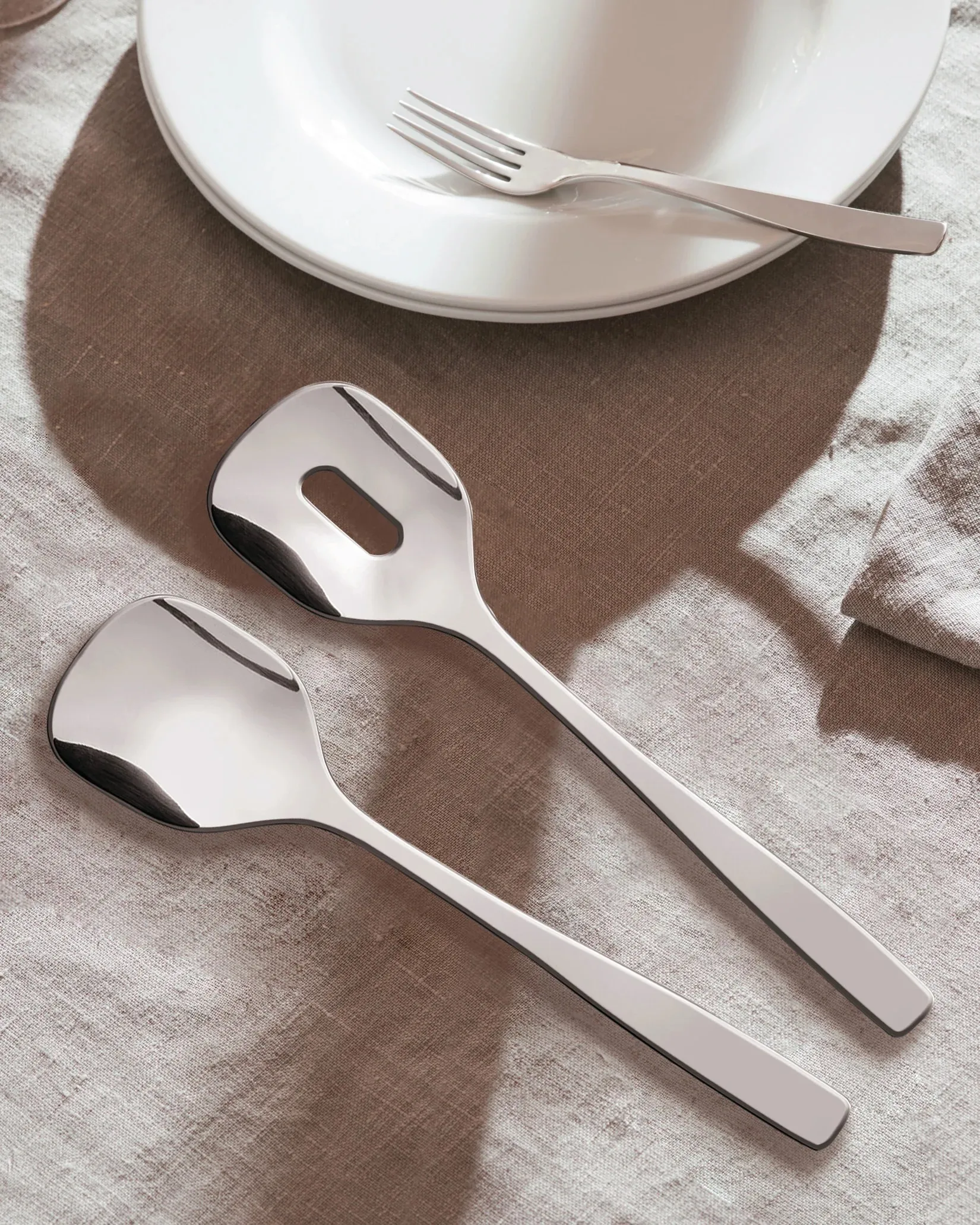 Set da insalata KnifeForkSpoon , Acciaio inossidabile Alessi