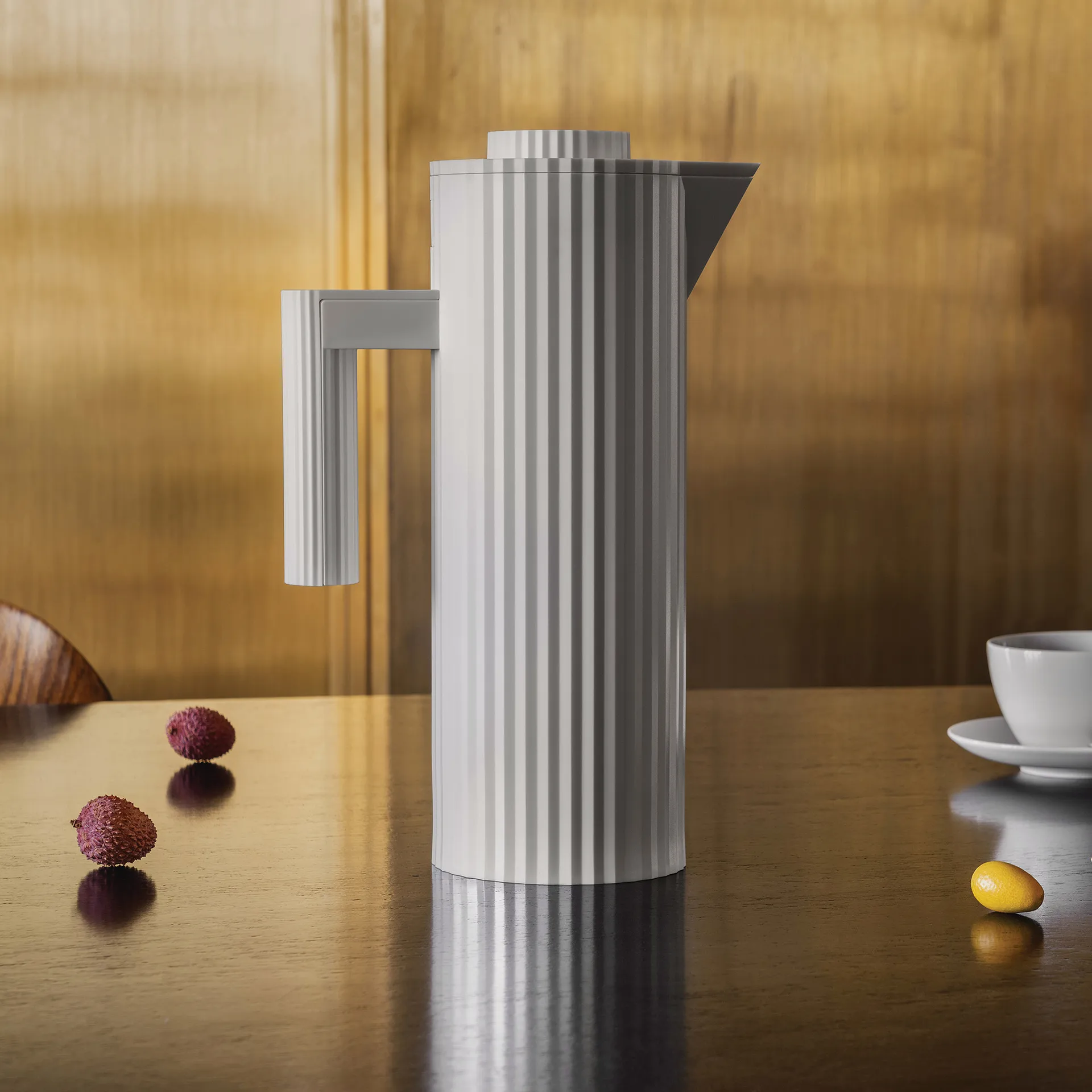 Thermos Plissé 1 L, Bianco Alessi