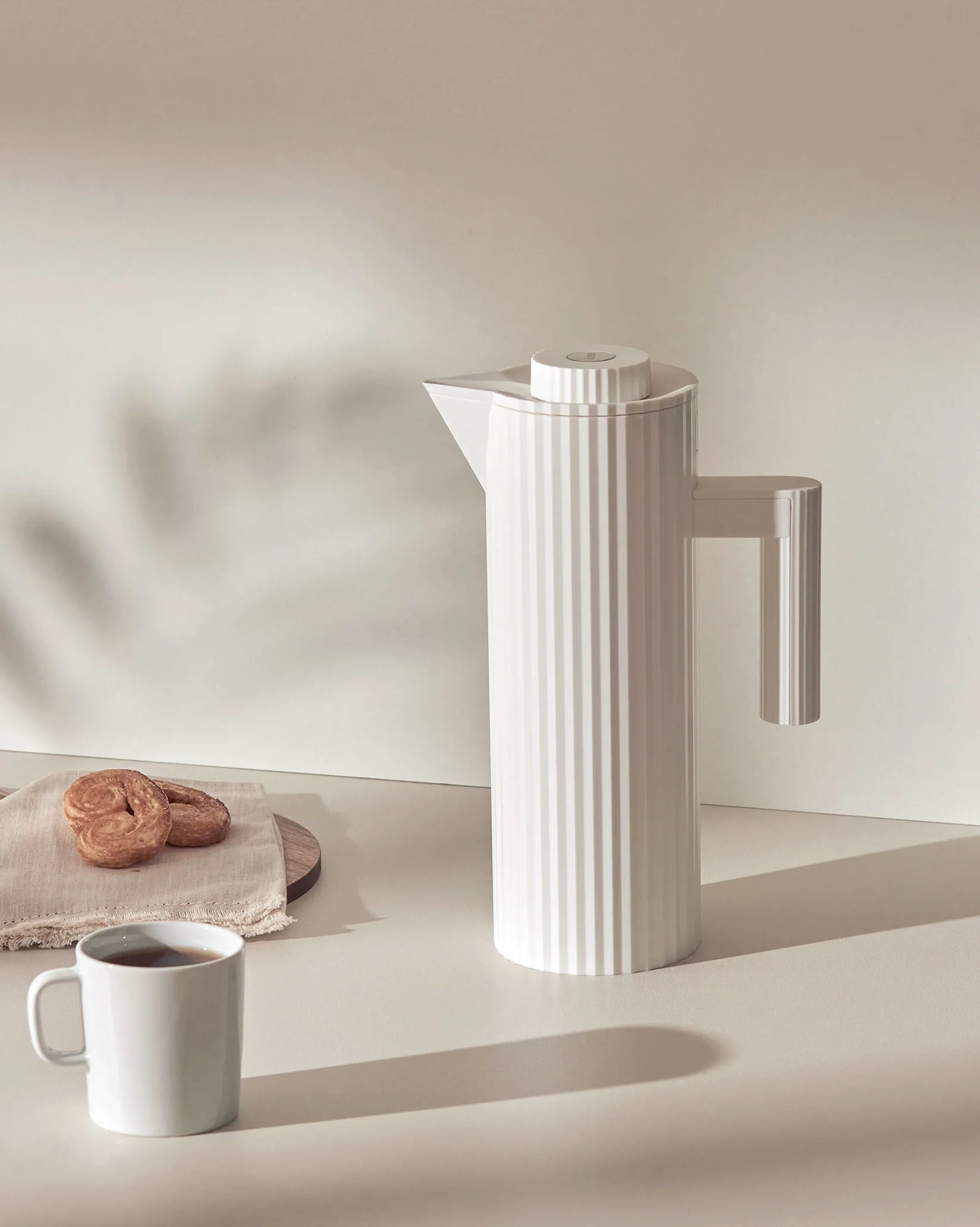 Thermos Plissé 1 L, Bianco Alessi