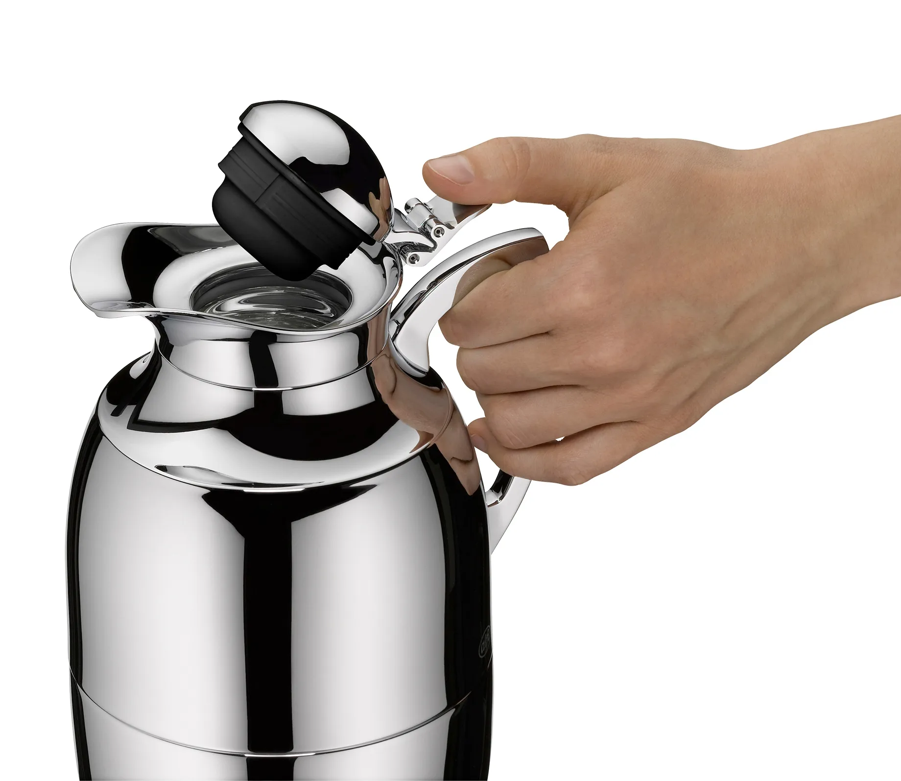 XTRA Caraffa Termica Isolierkanne – Edelstahl 1,0 Liter, Doppelwandig, Spülmaschinenfest, Perfekt Für Heißgetränke