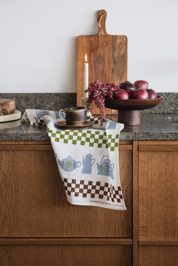 Asciugamano da cucina Grytskåpet 47x70 cm, Multi-blu-verde Almedahls