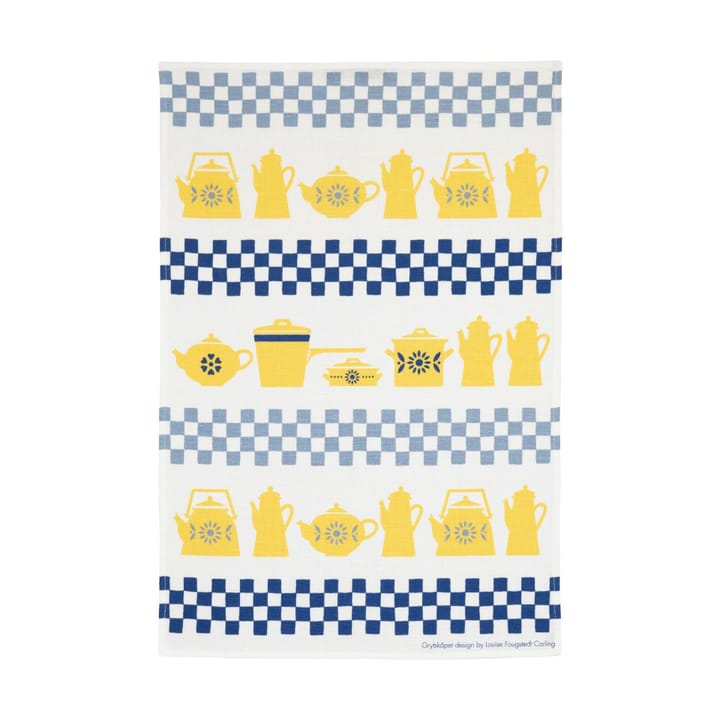 Asciugamano da cucina Grytskåpet 47x70 cm - Multi-Giallo-Blu - Almedahls