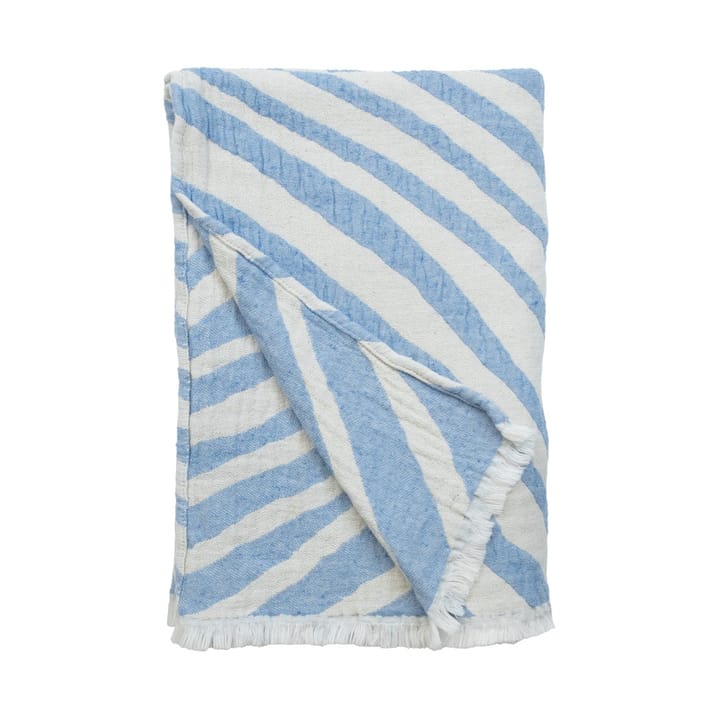 Asciugamano da mare 120x170 cm - Blu-offwhite - Almedahls
